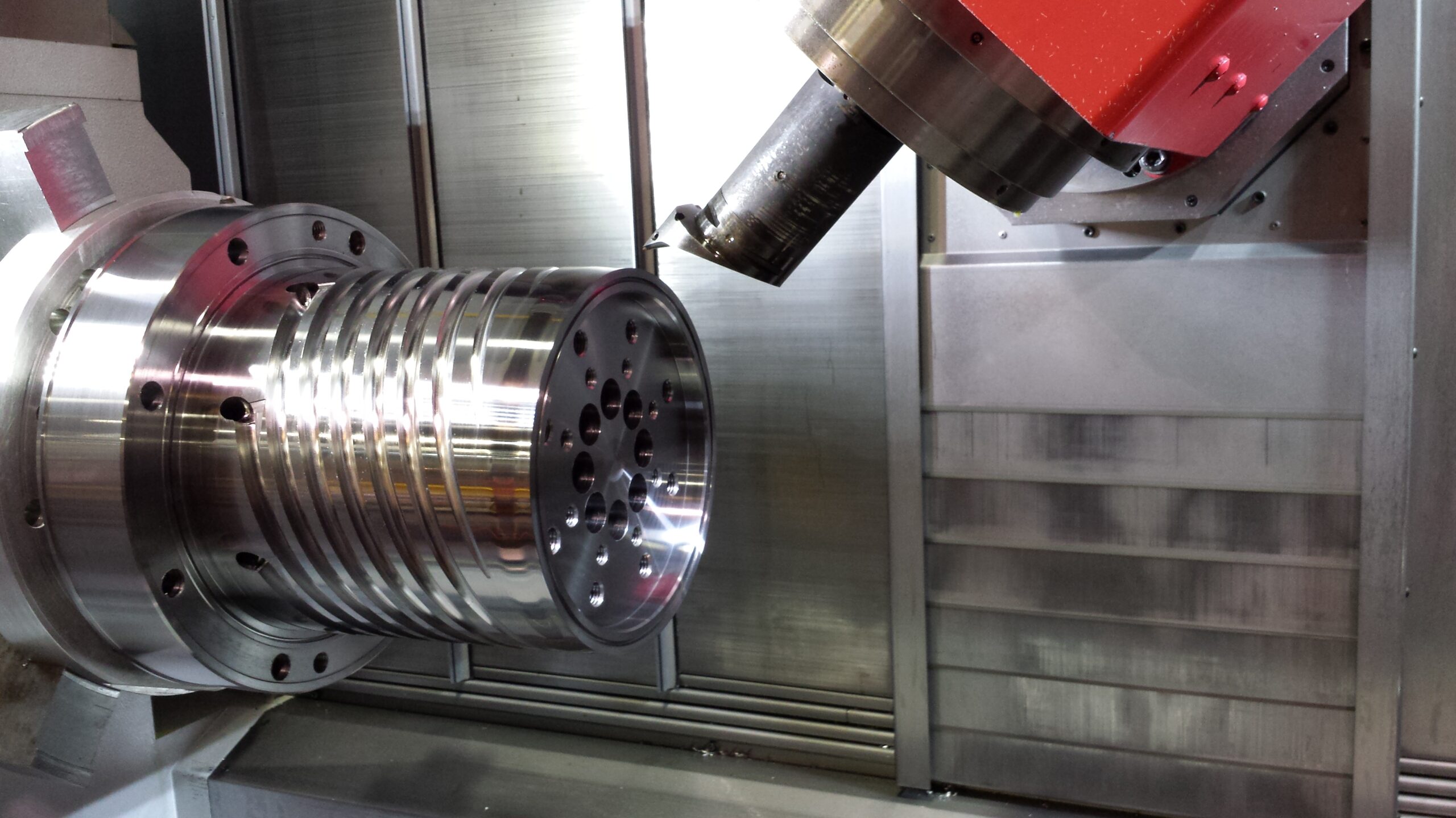 Spiral Mandrel 5 Axis Machining on the Mori Seiki NTX2000 for the Blown Film Industry